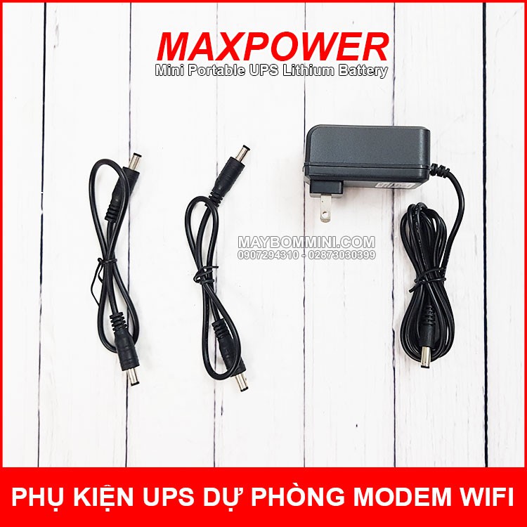 UPS dự phòng modem Wifi 5V 9V 12V 12000mAh