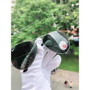 kính RayBan Aviator RB3025 004/58 ▪︎Gọng Gunmetal, lense xanh Classic