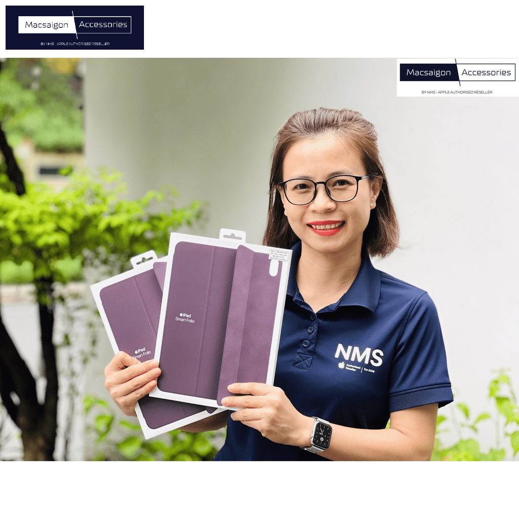Bao da chính hãng Smart Folio for iPad Air (5th generation) - Dark Cherry (Màu đỏ sậm) (Cái) MNA43FE/A