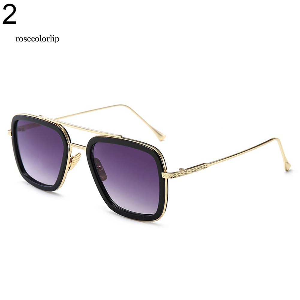 Kính mát nam gọng vuông chống tia UV kiểu dáng retro thời trang | BigBuy360 - bigbuy360.vn