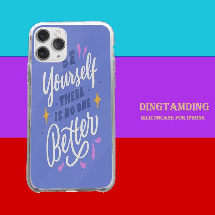 Ốp lưng hàng hot dingtamding SLOGAN 3D Iphone 7 - Iphone 12 pro max TXT20210087