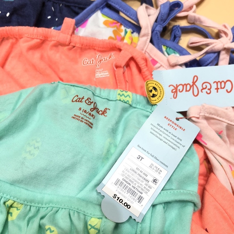 Jumsuit bé gái dư xịn cotton thoáng mát size 12 tháng đến 16 tuổi