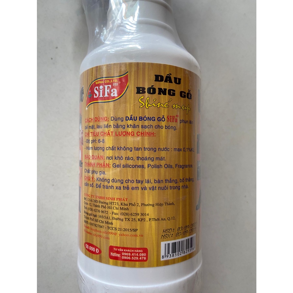 Dầu bóng gỗ Sifa 473ml cao cấp chính hãng dạng chai xịt cầm tay