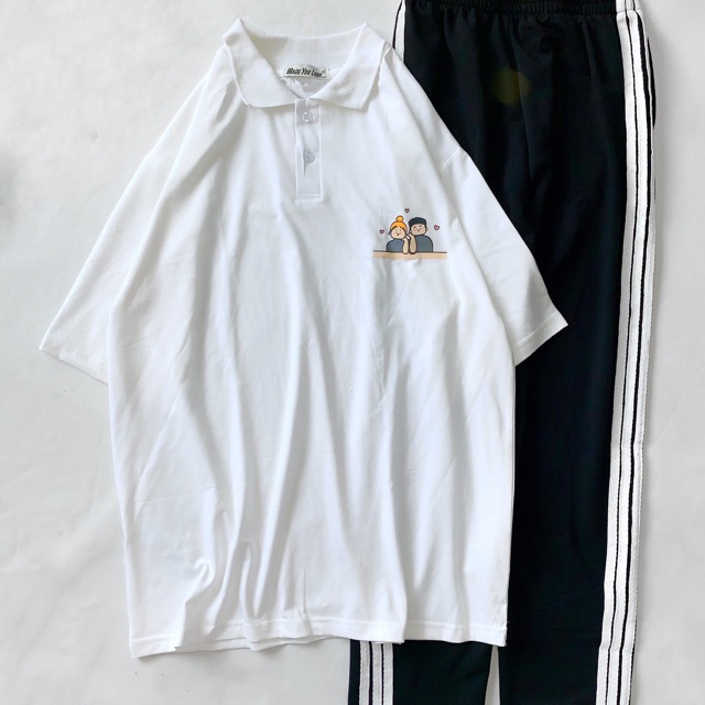[FREESHIP] Áo Thun POLO Tay Lỡ 💖 Form Rộng Unisex Nam Nữ 💖 Phong Cách Ulzzang Hàn Quốc Couple | BigBuy360 - bigbuy360.vn