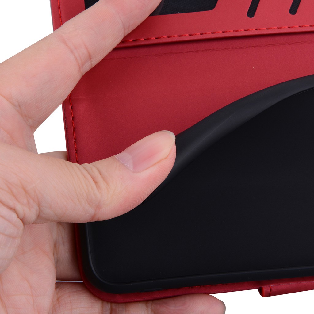 Ốp Điện Thoại Da PU Viền TPU Dẻo Nắp Gập Từ Tính Kèm Ngăn Đựng Thẻ Cho iPhone 13 12 iPhone 11 Pro Max iPhone 13 12 mini