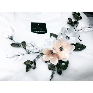 Set hoa đính áo dài đầm váy