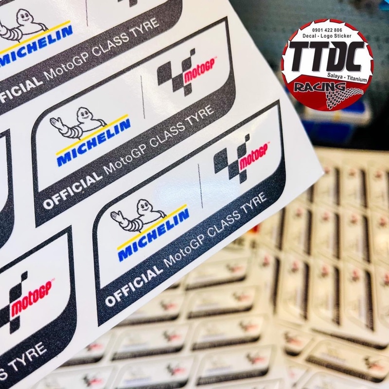 Tem Michelin Chính Hãng Chất Liệu Uv mực nổi cực đẹp ✌