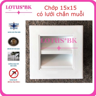 Louver, Chớp thông gió LV-150🏠CHỐNG HẮT MƯA🏠 nhôm siêu đẹp, bảo hành 12 tháng, có lưới inox chống muỗi, côn trùng, chuột