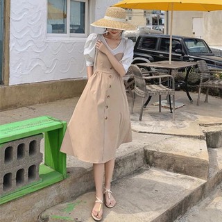 Đầm babydoll phối