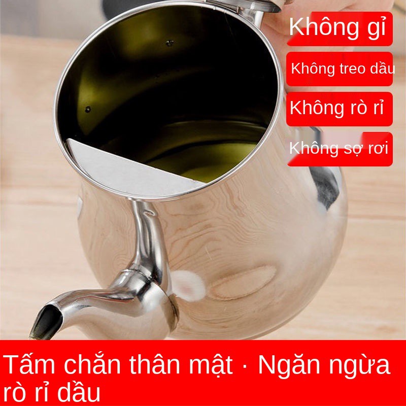 Nồi dầu gia dụng bằng thép không gỉ chai nước tương nhà hàng Snack bar sốt và giấm vị bếp cung cấp lon