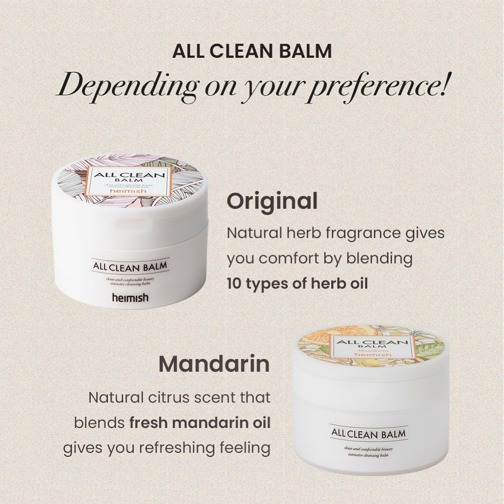 [BẢN MỚI 2022] Sáp tẩy trang HEIMISH ALL CLEAN BALM MANDARIN