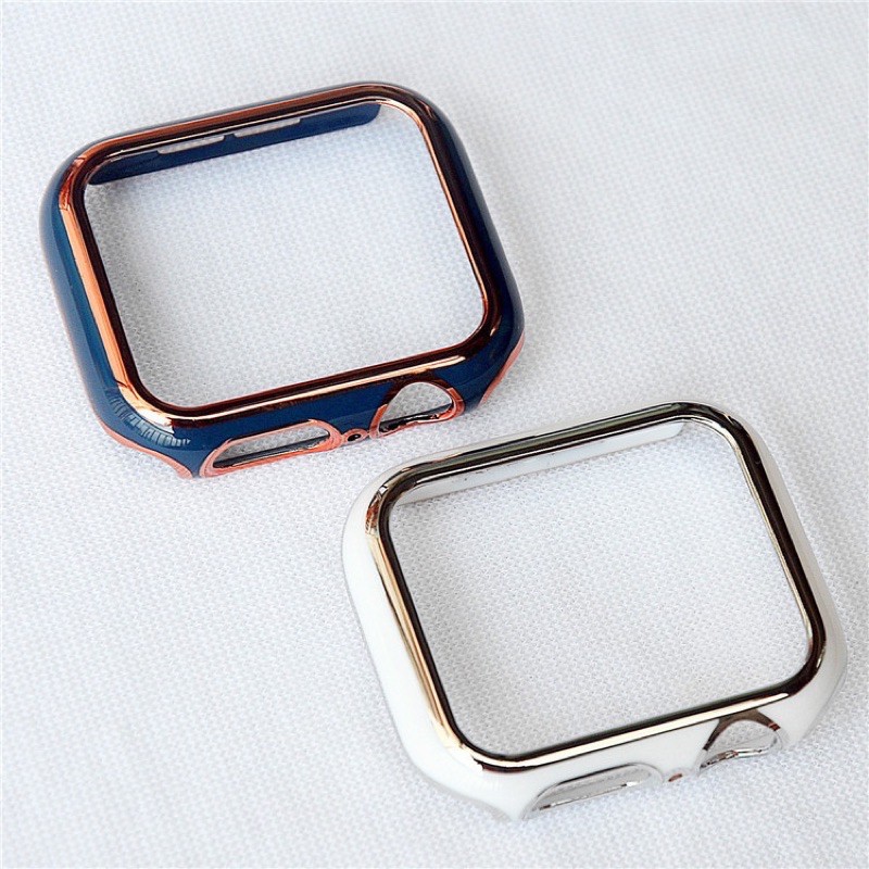 ốp viền đồng hồ apple watch 1/2/3/4/5/6 viền bóng màu
