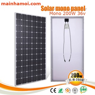 Tấm Bảng Pin Mặt Trời Mono 200w 36v