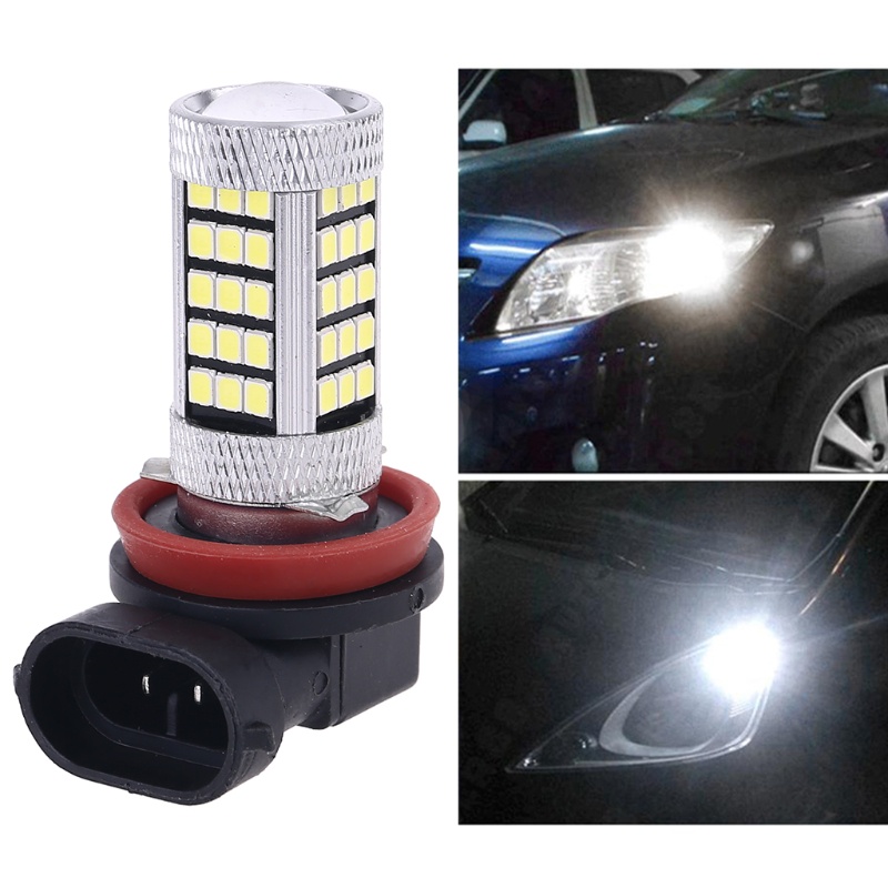 Đèn LED Chiếu Sương Mù DC 12V H11 2835 66 LED 6000K Ánh Sáng Trắng Mới