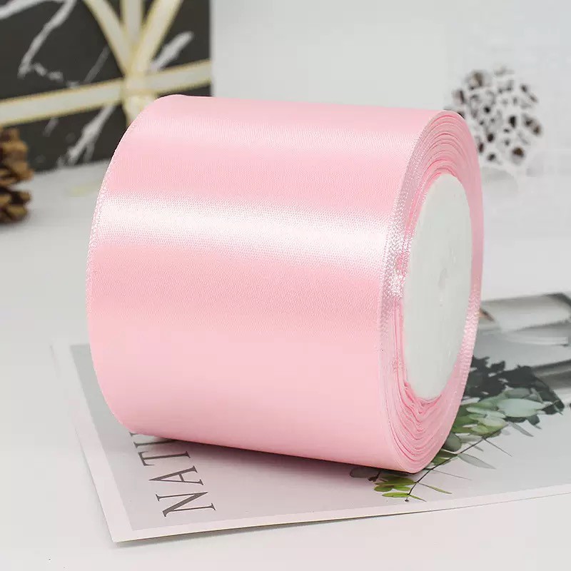 [Bán lẻ giá sỉ]Ruy băng satin lụa  bo viền bản lớn 80mm cao cấp, ribbon, ruybang trang trí