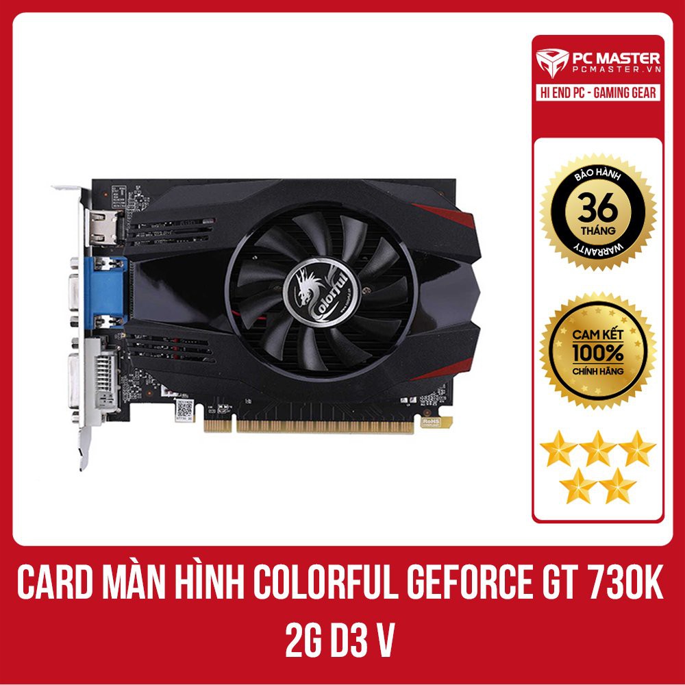 Card Màn Hình Colorful GeForce GT 730K 2G D3 hàng chính hãng
