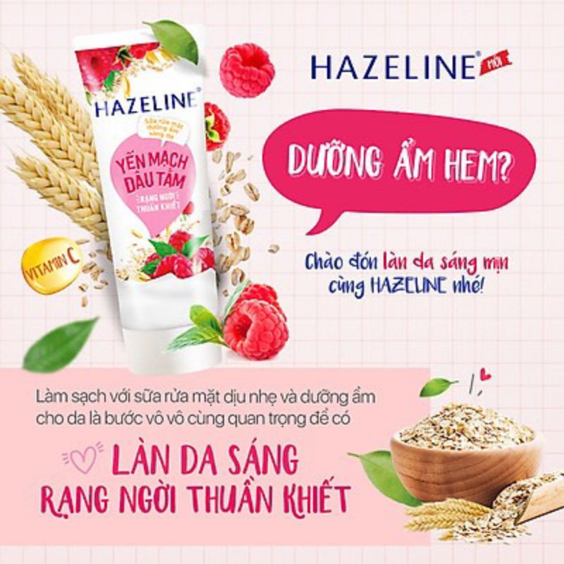 Sữa rửa mặt Hazeline đủ màu 100g