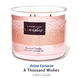 [Có sẵn] Nến thơm Bath & Body Works 3 bấc đủ mùi mới