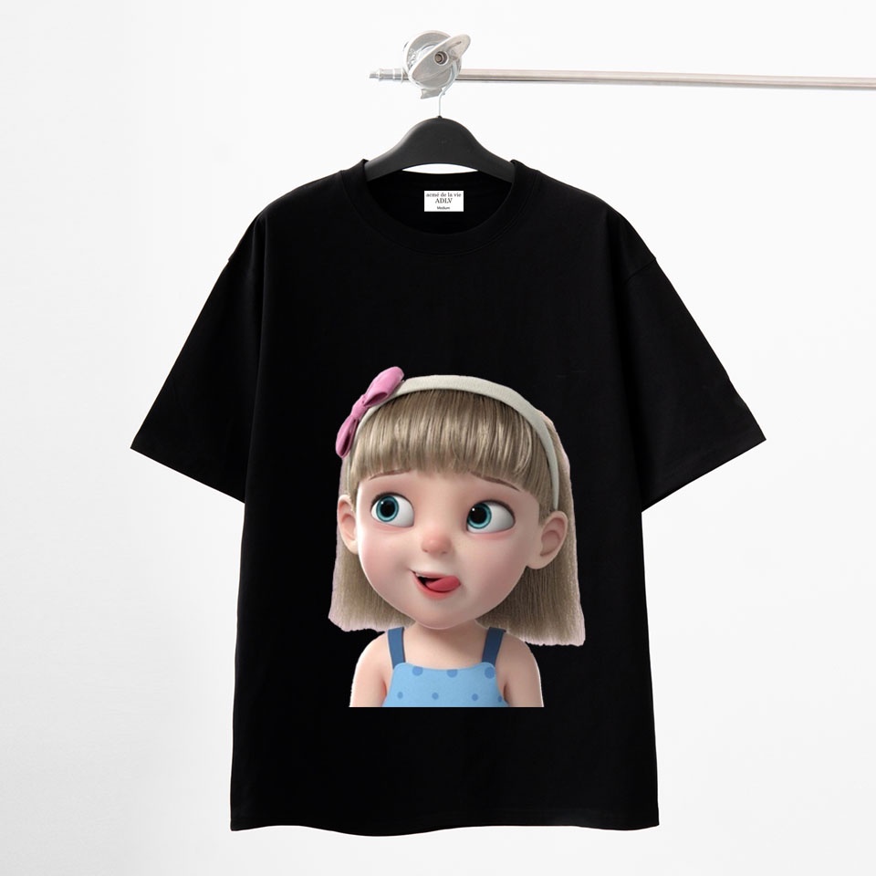 Áo thun trẻ em ADLV cộc tay BAD GIRL, Áo phông cho bé từ 1 đến 10 tuổi  - COA STORE
