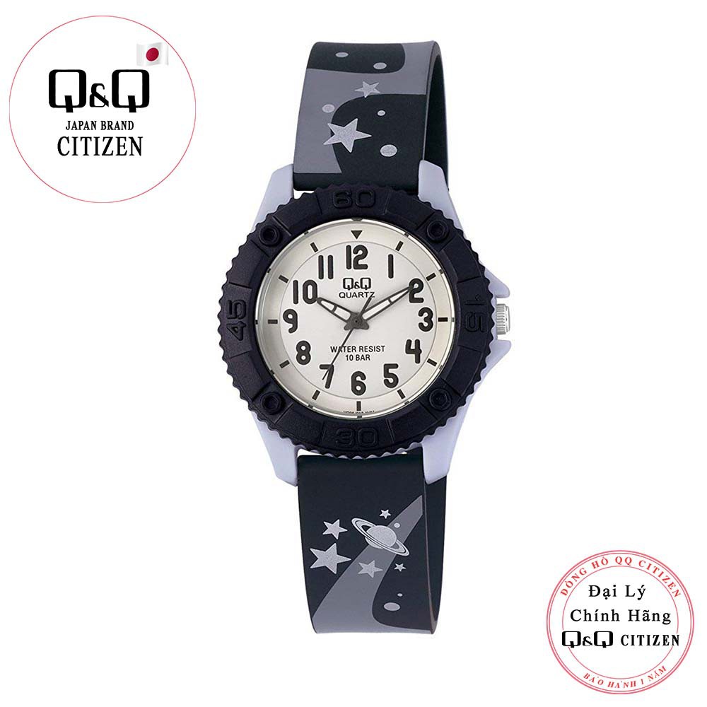 [Mã FARSBR243 giảm 15% đơn 249K] Đồng hồ trẻ em Q&Q Citizen VQ96J013Y dây nhựa thương hiệu Nhật Bản