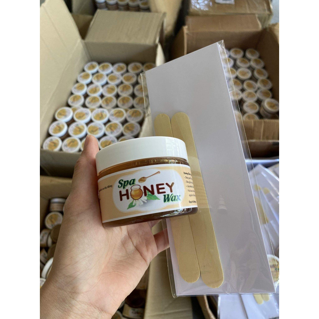 [TẶNG KÈM 50 GIẤY VÀ 2 QUE WAX] WAX LÔNG LẠNH HONEY SẠCH LÔNG AN TOÀN KHÔNG ĐAU RÁT