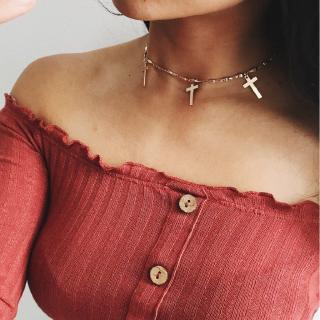 Áo croptop trễ vai tay dài