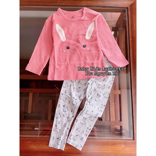Set áo nỉ quần legging bé gái sz 2/3y 3/4y