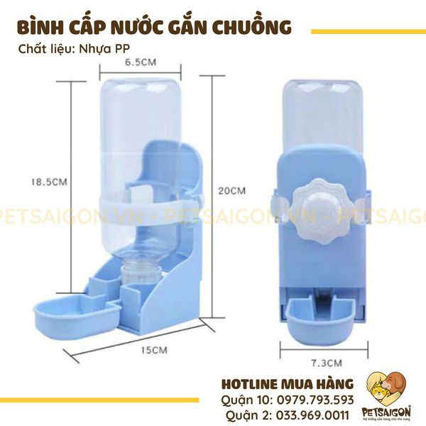 BÌNH NƯỚC TREO CHUỒNG CHO THÚ CƯNG