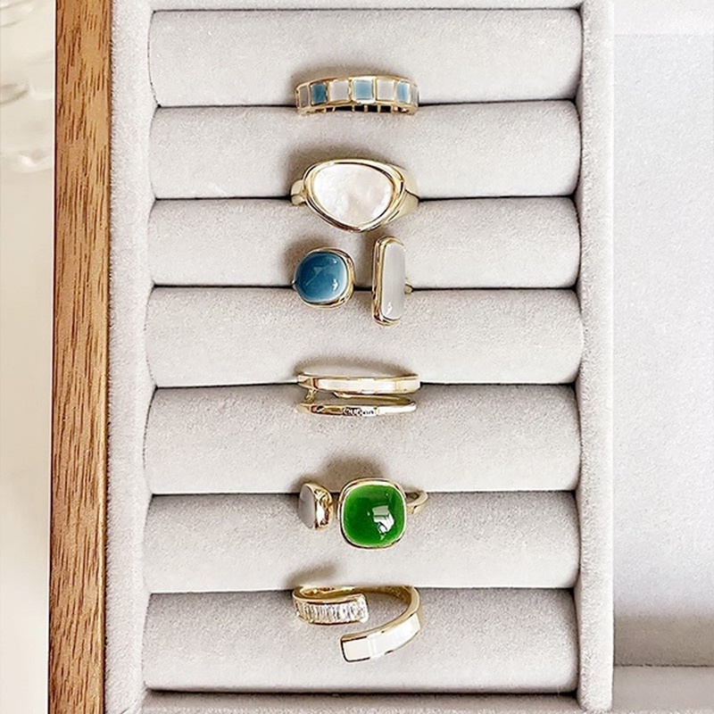 Nhẫn hở Ahellogirl đơn giản cá tính thời trang phong cách Hàn Quốc cho nữ