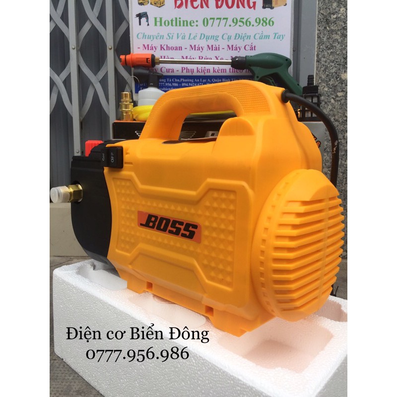 Máy rửa xe 🇯🇵  FREESHIP 🇯🇵 Tặng bình bọt tuyết 99k Máy rửa xe BOSS 3000W chỉnh áp NHẬT BẢN tặng bình bọt và ống dài