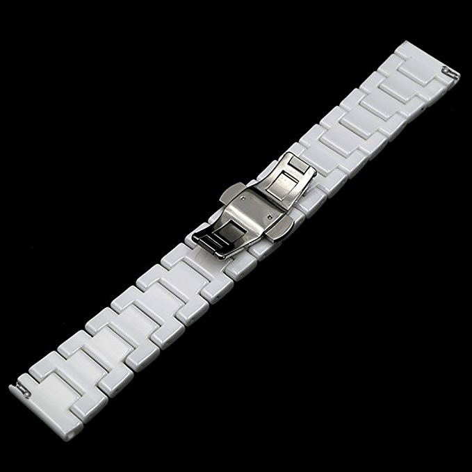 Dây đeo bằng gốm khóa bướm dành cho đồng hồ thông minh Garmin Vivoactive 3