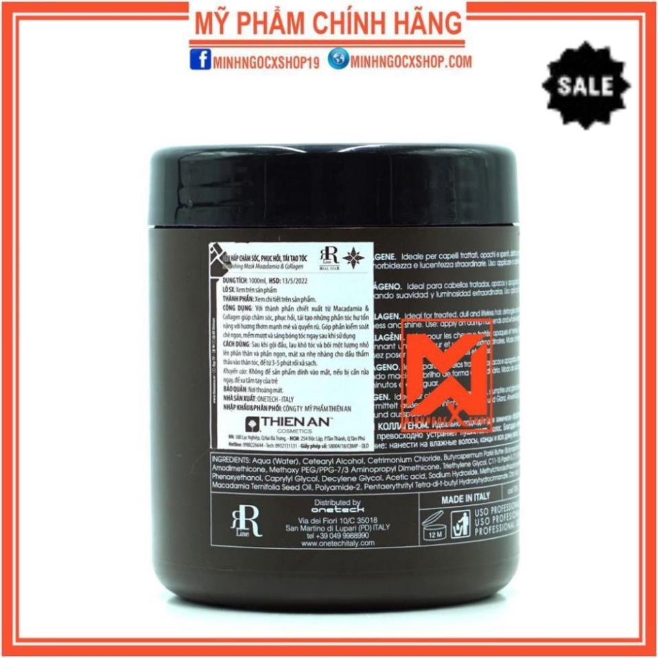 FREESHIP88 ✅[ RR LINE ] Ủ TÓC - KEM Ủ TÓC PHỤC HỒI TÁI TẠO CẤU TRÚC MACADAMIA STAR 1000ML CHÍNH HÃNG > MS88