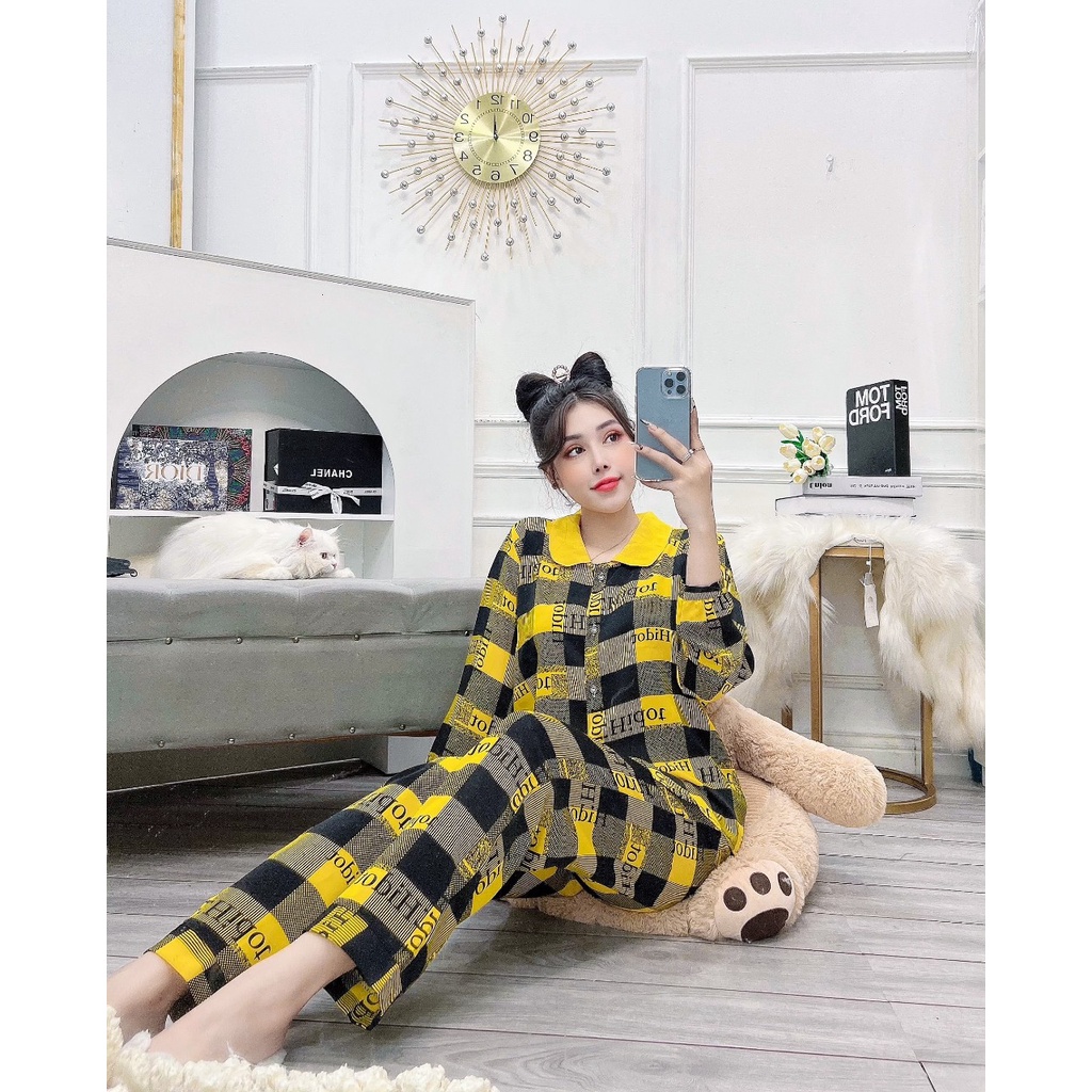 Đồ bộ nữ pijama lụa hàn cao cấp mềm mịn nhẹ