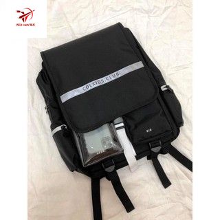 BALO PHẢN QUANG đi học nam nữ UNISEX ( TRẮNG/ĐEN )