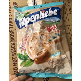 (Hàng có sẵn )Kẹo alpenliebe hương Hồng trà sữa:( bịt 330gam 110viên )
