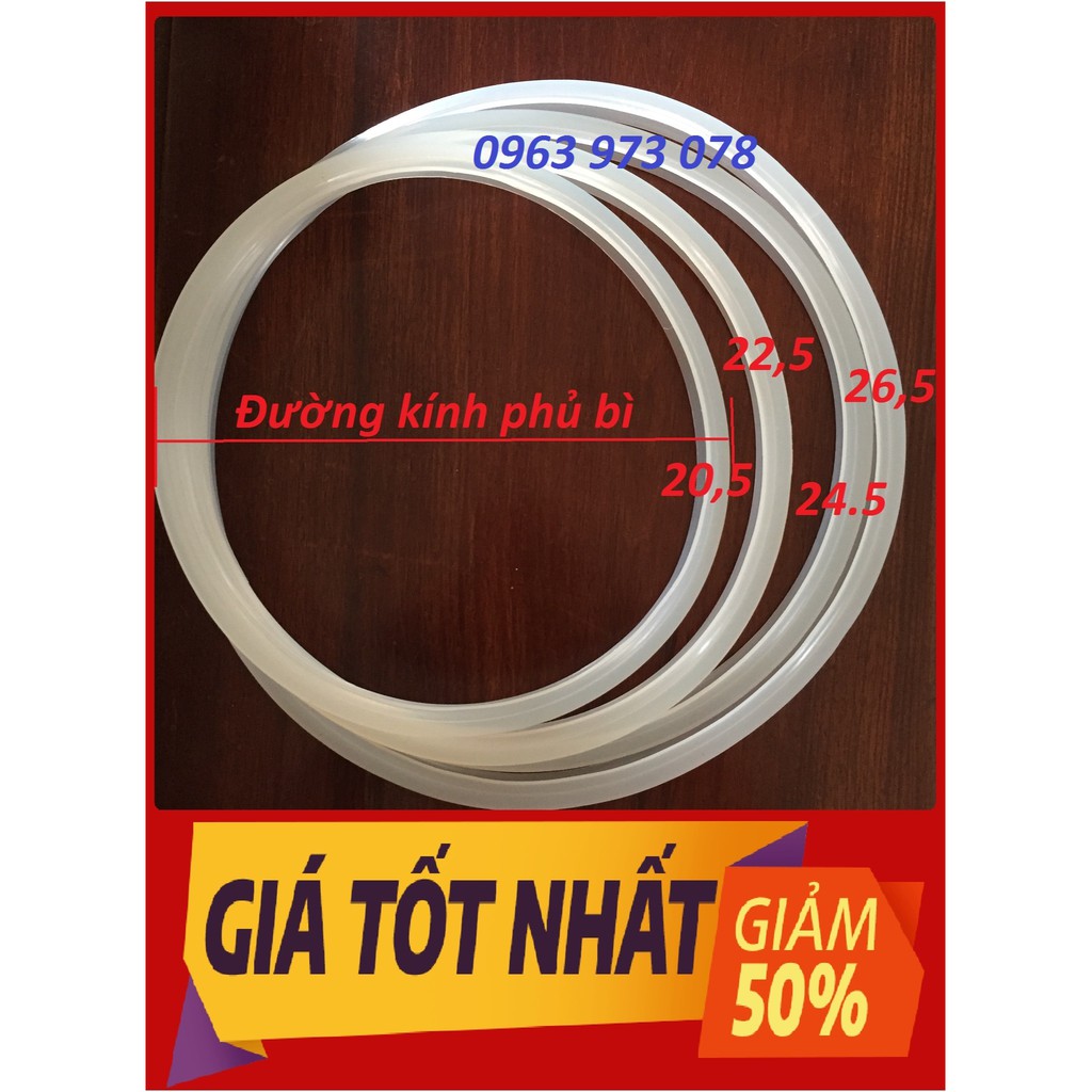 Gioăng nồi áp suất nhôm Supor 1 tay cầm (roăng ga / zoăng / zon / ron gas)