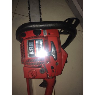 Máy cưa xích chạy xăng shindaiwa E381 - Hàng bãi nội địa nhật - thắng máy cưa xích