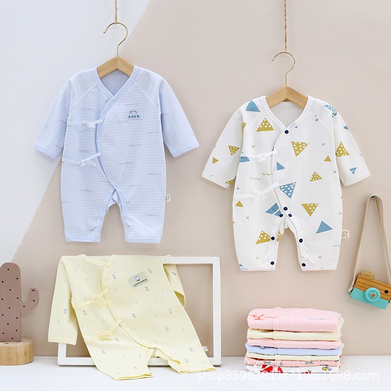 Bộ Áo Liền Thân Cho Bé  𝐅𝐑𝐄𝐄𝐒𝐇𝐈𝐏 Bodysuit Dài Tay Phong Cách Nhật Bản Dễ Thương Cho Bé