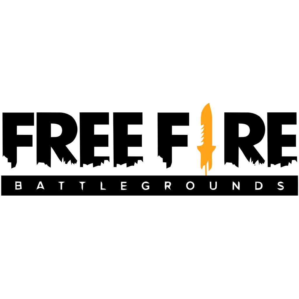 Sticker hình dán decal Logo FREE FIRE, hình dán laptop, hình dán nón bảo hiểm