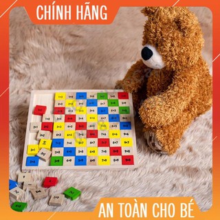 [Quà Tặng Cho Bé] Bảng cửu chương bằng gỗ - Đồ chơi gỗ cao cấp xuất khẩu