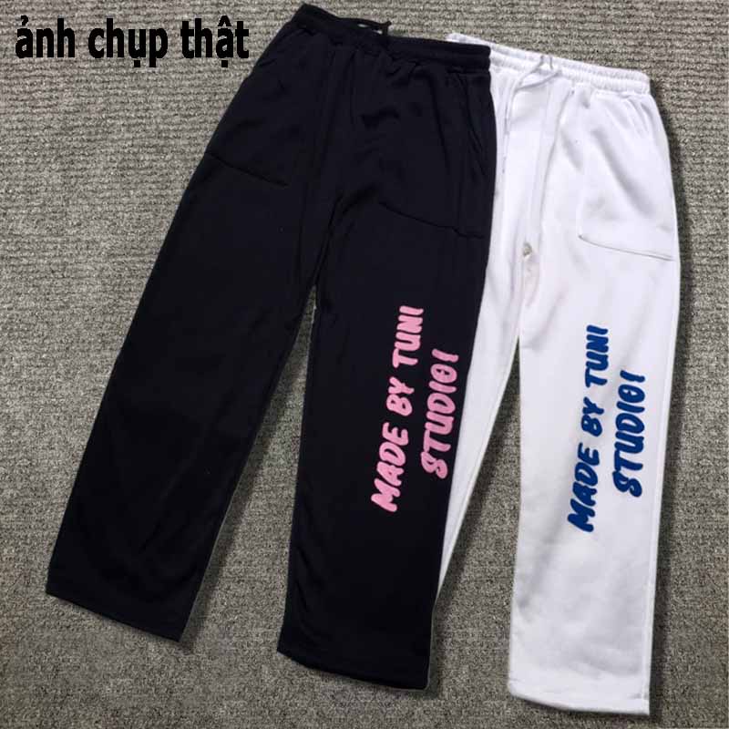 GIÁ RẺ Quần Jogger Nam Nữ Form Dáng Rộng Ống Suông Họa Tiết Chữ Nhiều Màu Dáng Hiphop Thể Thao Vải Mịn CHP THỜI TRANG