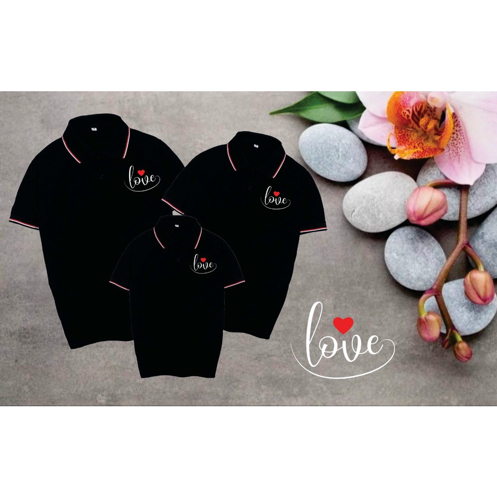 Áo Gia Đình 3 Người Có Cổ .Chất Liệu Poly Thái 4 Chiều Đủ Size Cho Tất Cả Các Thành Viên Trong Gia Đình Từ 8 Đến 100kg.