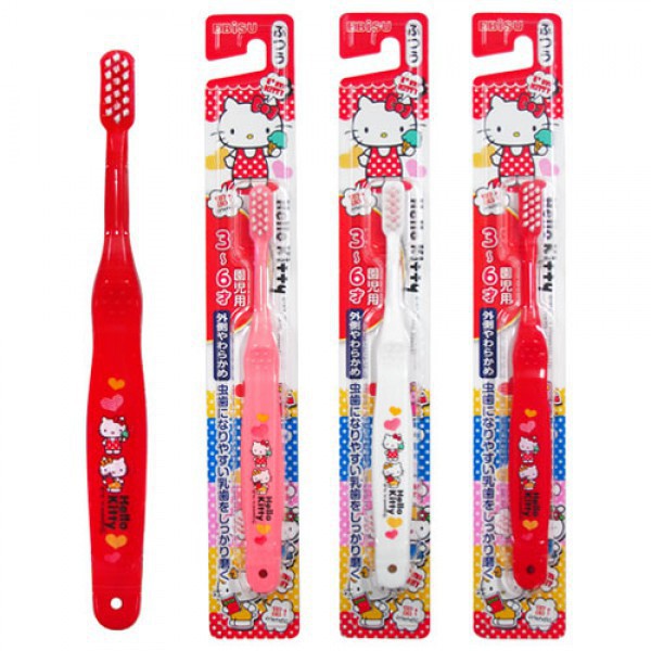 Bàn chải đánh răng trẻ em Hello Kitty (trên 3 tuổi)⚡𝗙𝗥𝗘𝗘 𝗦𝗛𝗜𝗣 ⚡Thiết kế siêu đáng yêu, đảm bảo các bé sẽ thích m