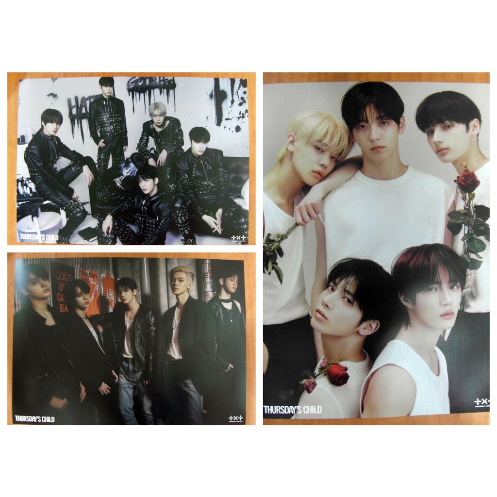 Poster Kpop TXT chính hãng có ống nhựa bảo vệ hàng có sẵn