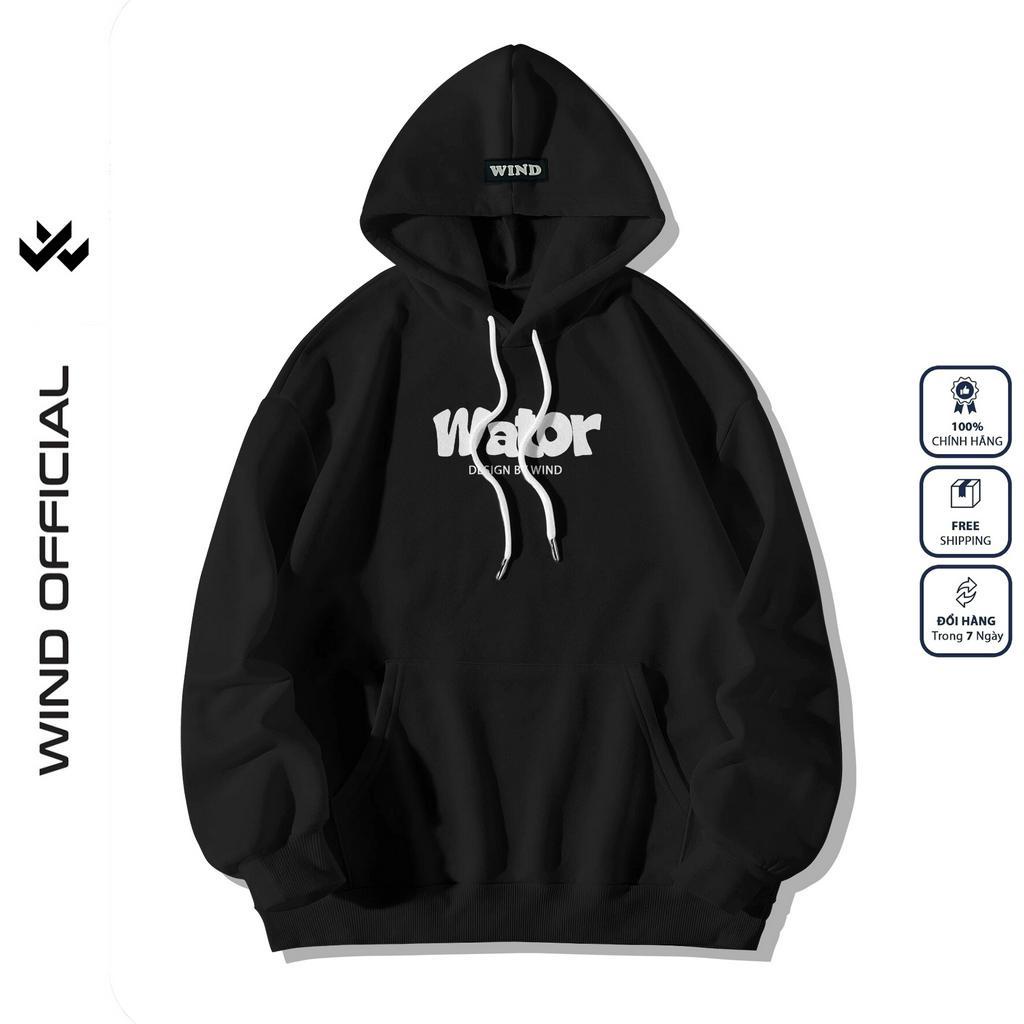 Áo hoodie unisex form rộng WIND WATOR thời trang áo khoác nam nữ oversize ulzzang
