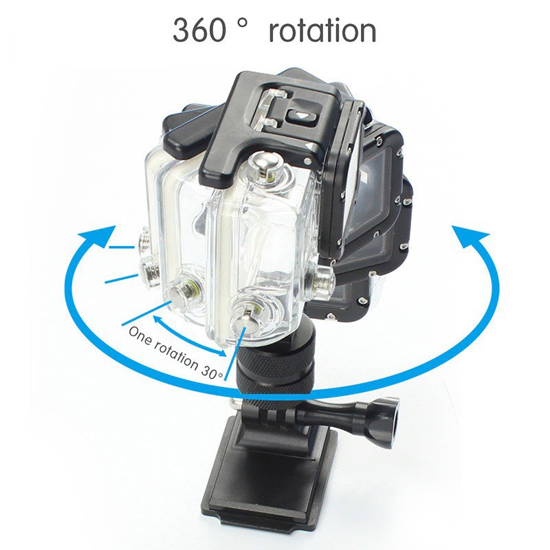 Mount gắn GoPro kim loại nhôm xoay 360 độ