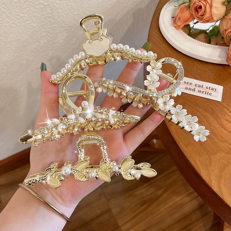 Kẹp Tóc Đuôi Ngựa Cỡ Lớn Đơn Giản Thanh Lịch Kiểu Hàn Quốc
