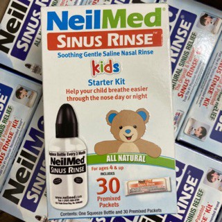 [Neilmed ] Bình rửa mũi Sinus Rinse kèm 30 gói muối cho bé