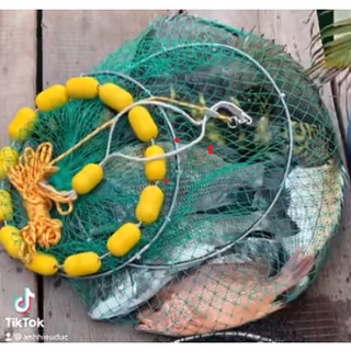 Giọ cá 14 phao vàng khung cáp siêu chắc chắn 155k