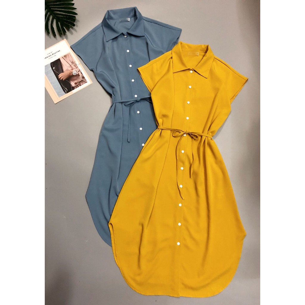 Đầm midi Cati shirt dress